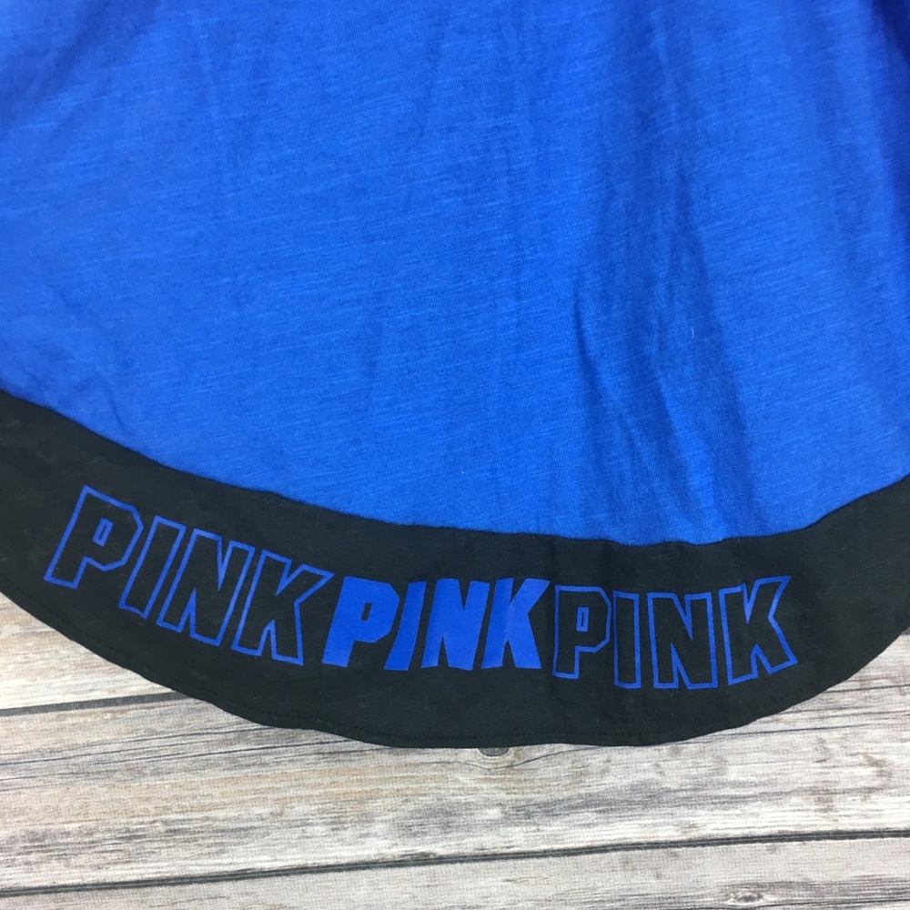 VS PINK Cheat Day Blue Racerback Tank Top Size XS - Picture 8 of 8